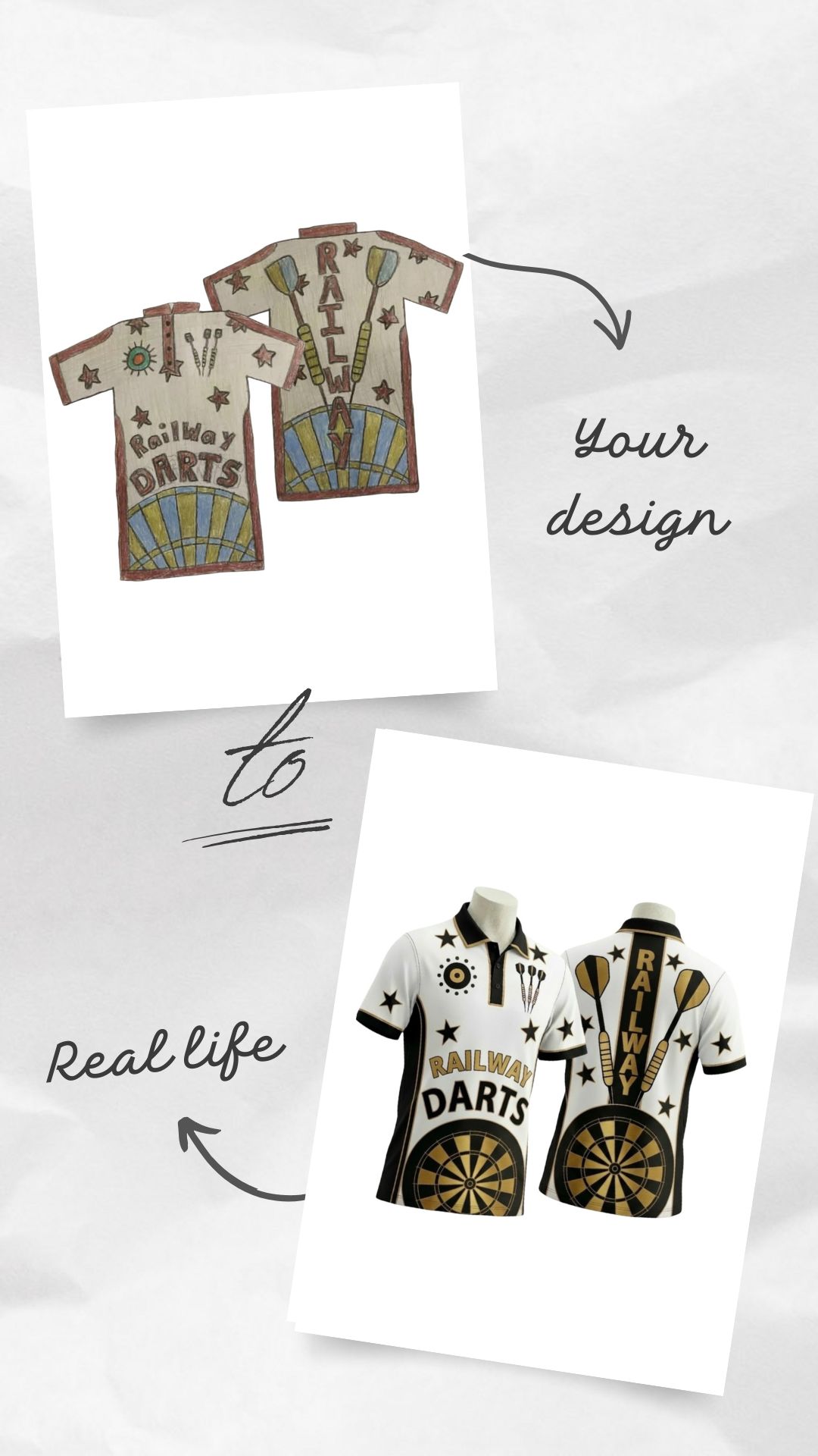 Custom ‘one off’ Darts Polo